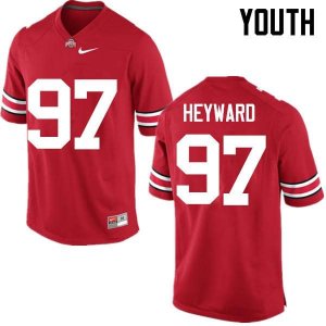 NCAA Ohio State Buckeyes Youth #97 Cameron Heyward Red Nike Football College Jersey GEM6545BX
